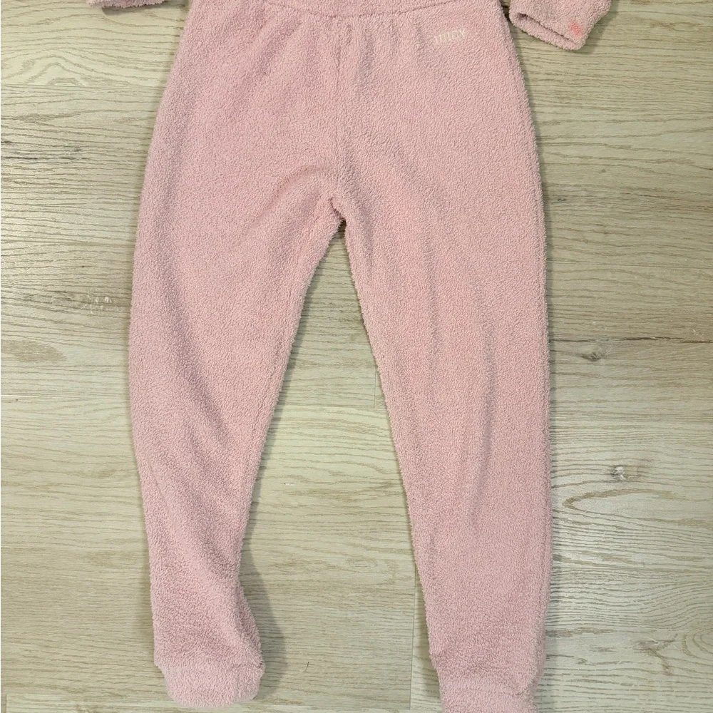 Juicy Couture Kids Pink Teddy Lounge Set size 12